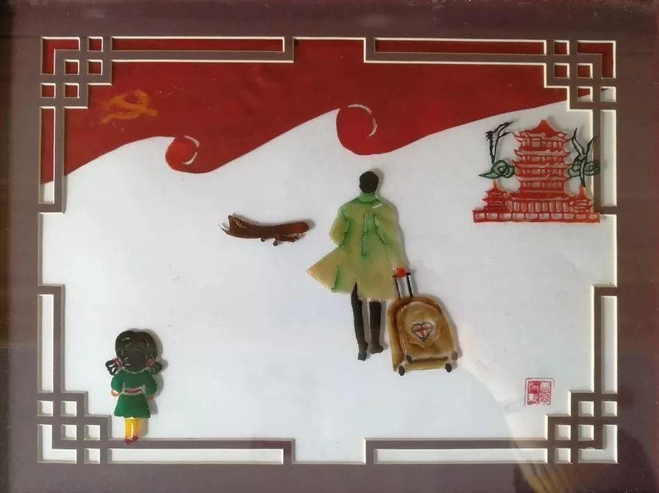 河北省唐山市丰南区 皮影雕刻 《逆行者—最可爱的人》 作者：杨玉辉.jpg